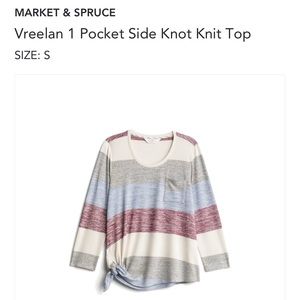 Market & Spruce side knot top